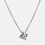 Geometric Triangle Cube Stainless Steel Necklace