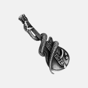Punk Snake Guitar Stainless Steel Retro Pendant