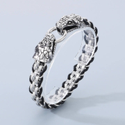 Hip Hop Snake Lion Skull Stainless Steel Bracelet